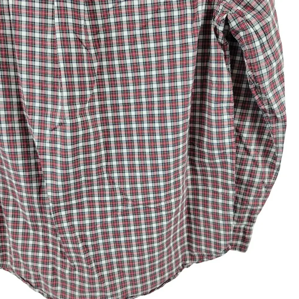 Polo Ralph Lauren Men's XS Shirt Button Down Red Plaid 100% Cotton 80s VTG